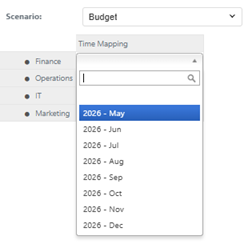 Data Validation Selection Budget
