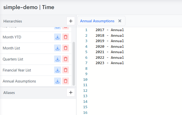 Time Annual Assumption