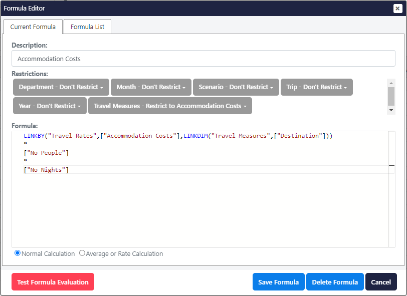 Formula Editor